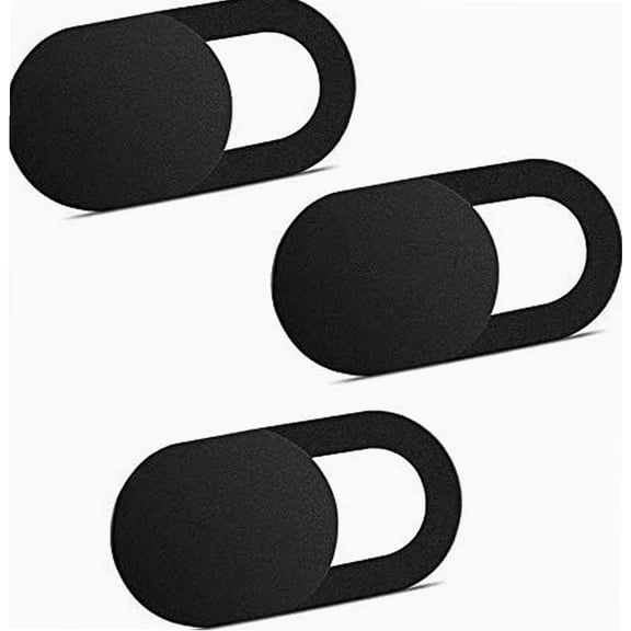 3 Pack Webcam Cover Slider for Privacy, 0.027in Ultra Thin Design Web Camera Cover Slide for Laptop, Desktop, PC, Tablet, Smartphone and More - (Black)