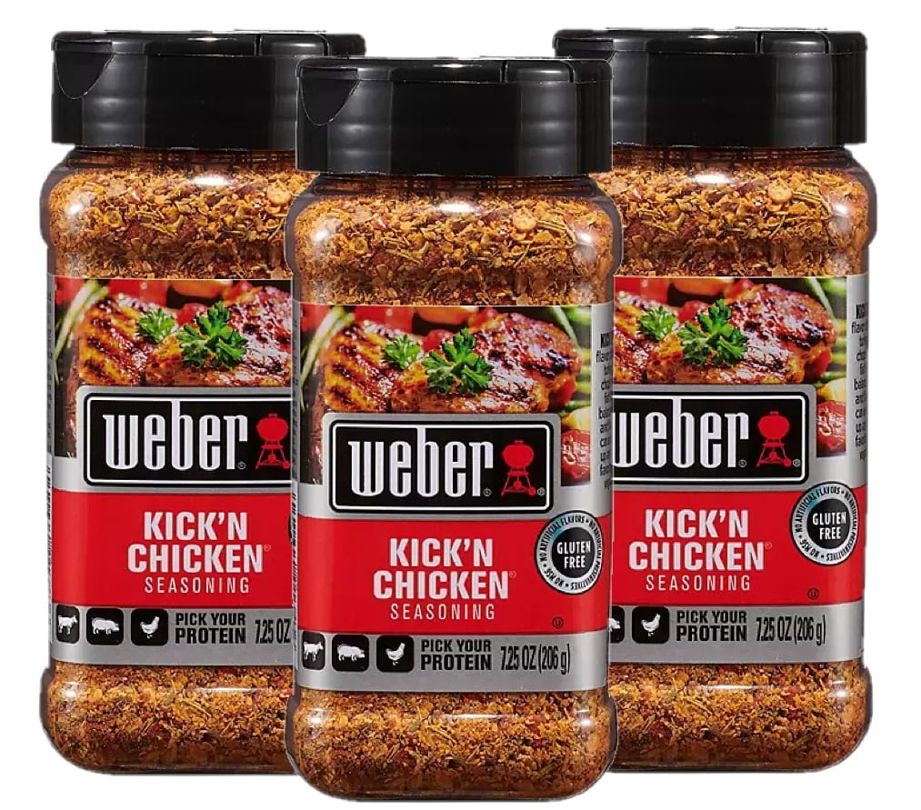 3 Pack | Weber Kick 'n Chicken Seasoning (7.25 oz.)