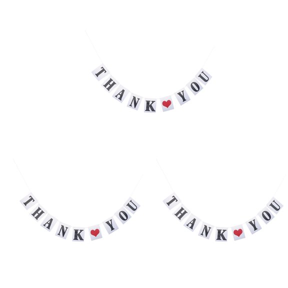 3 Pack Wedding Supplies Ideas Decorative Paper Banner