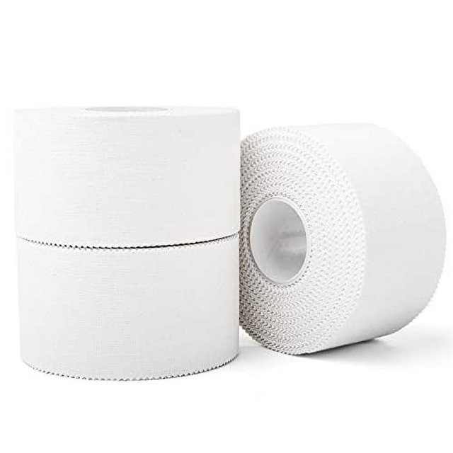 Medical Athletic Sports Tape, 3 Pack, 1.5in X 35ft, Easy Tear, First