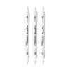 3-Pack White Double-Ended Acrylic Paint Markers – Ngheia 5ml Paint Pens for Drawing with Brush Tips, Ideal for Fabric, Rock, Glass, Wood & DIY Eggs Art Craft for Adults Teens, Easter Basket Stuffers