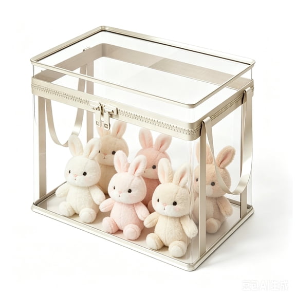 3 Pack White Extra Thick Large Transparent Plastic Storage Cases, All-purpose Practical Organizers for Attic Space Storage and Family Whole House Daily Tidying