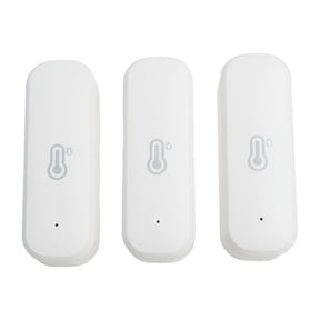 3-Pack WiFi Temperature and Humidity Sensor for Tuya App,Wireless Hygrometer Thermometer with Data Export,Indoor Climate Monitor for Home Greenhouse Automation,White