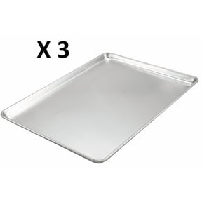 3 Pack - Winco - ALXP-1826 Winware by Winco Winware Sheet Pan, 18 Inch x 26 Inch, Aluminum