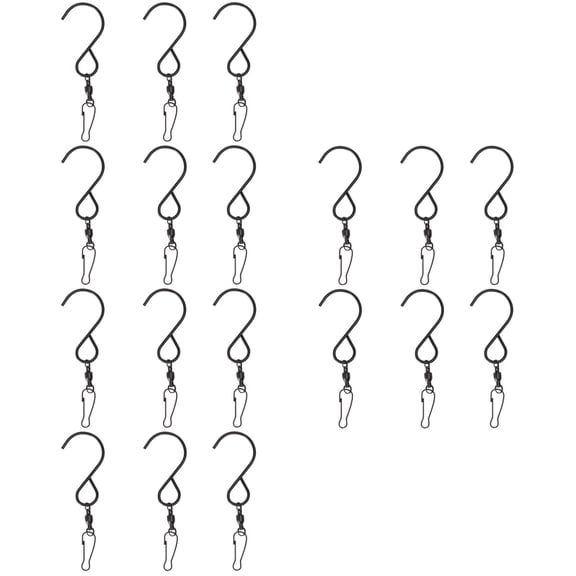 3 Pack Large Wind Chime Hangers with Flower Pot Hooks - Winding Solution for Outdoor Garden Decor