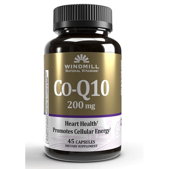 3 Pack - Windmill CoQ10 200 mg Capsules 45 Capsules