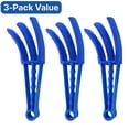 thumbnail image 1 of 3 Pack Window Blind Cleaner Duster Brush, Handheld Microfiber Window Shutter Cleaner Tool for Air Conditioner Vents, Washable & Reusable Sleeves, Blue, 1 of 7