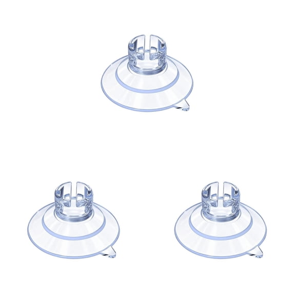 (3-Pack) Window Suction Cups with Hooks, Christmas Light Suction Cup Clips with Wire Slots, Clear Removable No‑Drill Suction Light Holders, for Home Window & Glass Door Decoration