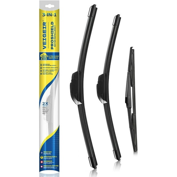 3 Pack Windshield Wiper Blades Compatible with Hyundai Palisade 2020 2021 2022 2023 Original Factory Quality Front Rear Wipers Blade Set for My Car - 26" 20" 12"