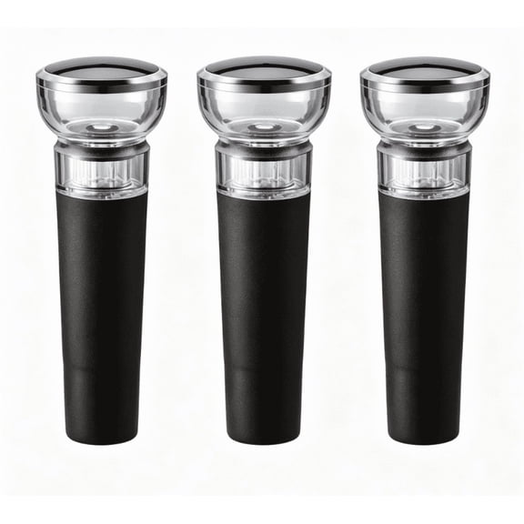 3 Pack Wine Vacuum Sealers, Pocket-Sized Reusable Wine Bottle Stoppers, Airtight Leak-Proof Wine Savers, Easy to Use Vacuum Sealed Wine Preservers for Daily Use