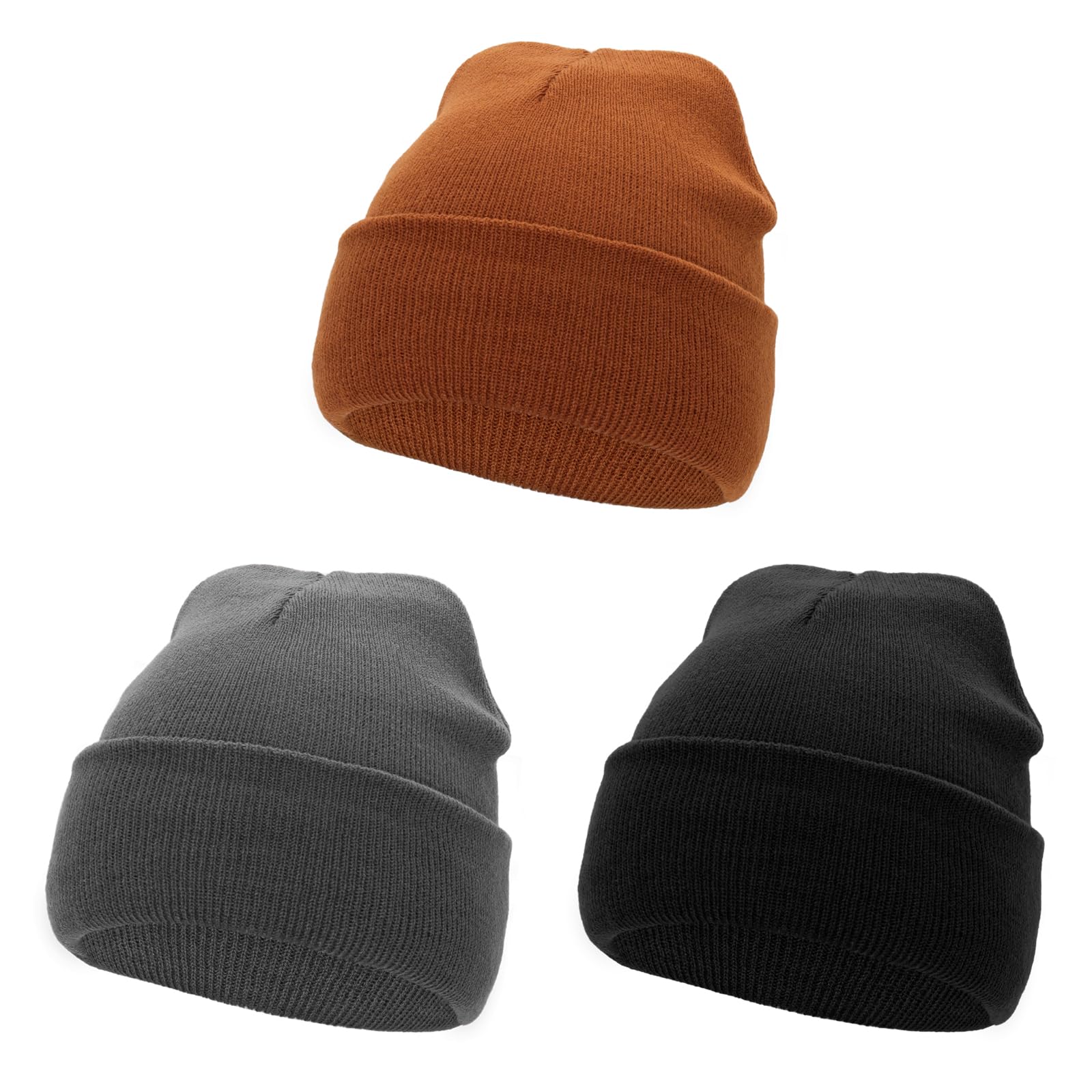 Unisex Thermal Fleece Skull Cap Beanie – Winter Hat For Running, Skiing, Outdoor Sports – One Size