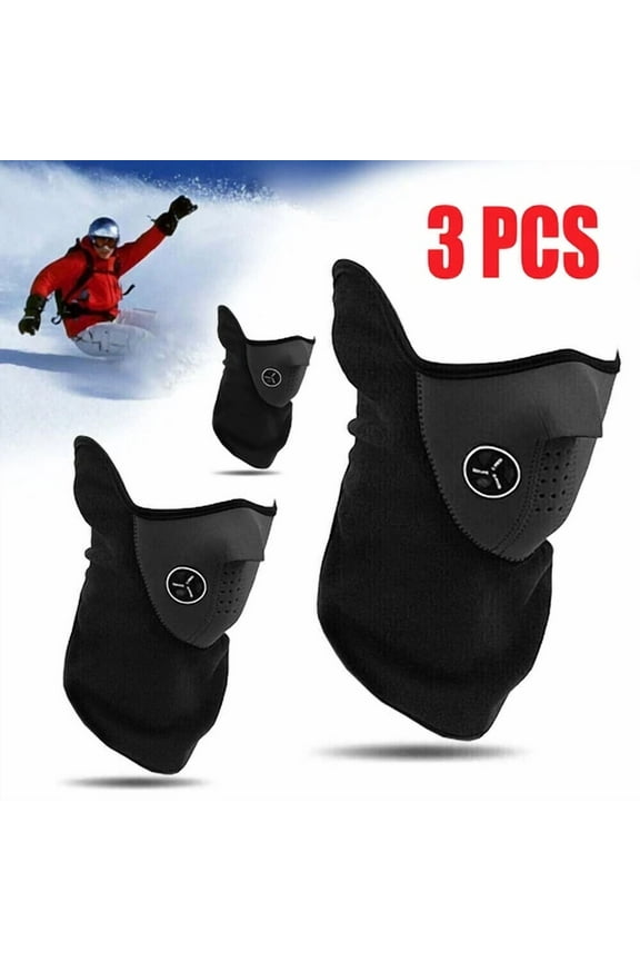 3 Pack Winter Windproof Face Mask Face Cover Fleece Thermal Mask For Men Women
