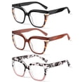 thumbnail image 1 of 3-Pack Women Reading Glasses with Blue Light Blocking and Anti-Glare Features +1.00, 1 of 7