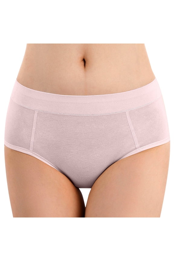 3 Pack Women'S Underwear Pure Physiological Menstrual Leakage Proof Panties,Pink,XL