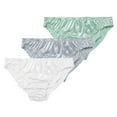 thumbnail image 1 of 3-Pack Women Satin Panties Low-Waist Ruffle Milk Silk Underwear Comfortable Bikini Briefs Elastic Ladies Underpants Lingerie, 1 of 10