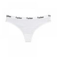 thumbnail image 1 of 3 Pack Women Underwear Seamless Thongs Low Rise Letter Panties Breathable Soft Thongs, 1 of 5