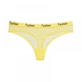 thumbnail image 1 of 3 Pack Women Underwear Seamless Thongs Low Rise Letter Panties Breathable Soft Thongs, 1 of 5