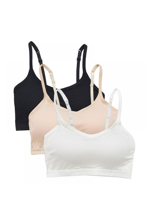3 Pack Women's Bras Sleep Bras Padded Bralette Comfort Bra with Straps Pads for Women