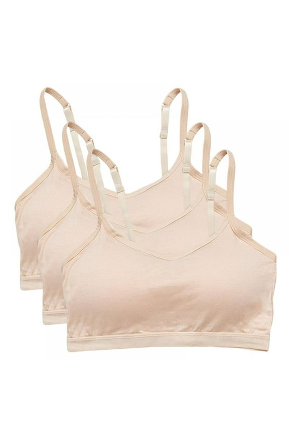3 Pack Women's Comfort Seamless Bralette Removable Padded Wireless Bra