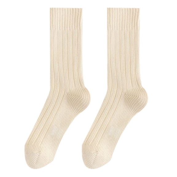 3 Pack Women's Cotton Boot Socks Chunky Knit Stockings Winter Warm Thermal Socks Cozy High Socks Retro Knit Unisex Fall Socks Soft Blend Yellow