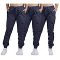 thumbnail image 1 of 3-Pack Women's Cotton Flex Stretch Cargo Jogger Pants (Sizes, S-2XL), 1 of 5