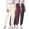 thumbnail image 1 of 3 Pack Women's Fleece Joggers Sweatpants Lounge Pants Sweats Casual Pockets, 1 of 7