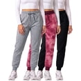 thumbnail image 1 of 3 Pack Women's Fleece Joggers Sweatpants Lounge Pants Sweats Casual Pockets, 1 of 7