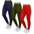 thumbnail image 1 of Galaxy by Harvic 3-Pack Women's Loose Fit Fleece Jogger Sweatpants (S-5XL), 1 of 6
