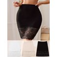 thumbnail image 1 of 3 Pack Women's Half Slip with Floral Lace, Above the Knee Length Underskirt for Under Dresses - Extender, 1 of 10