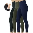 thumbnail image 1 of 3-Pack Women's High Waist Yoga Leggings with Two Side Pockets Sports Legging Pants, 1 of 8