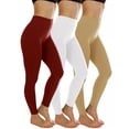 thumbnail image 1 of 3-Pack Women's High-Waisted Leggings - Stretchy Soft Yoga Pants for Workout, Running & Fitness, 1 of 7