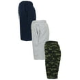 thumbnail image 1 of 3-Pack Women's Loose Fitting Tech Fleece Performance Active Jogger Shorts (S-2XL), 1 of 2