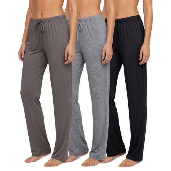 3 Pack Women's Pajama Pants Soft Lounge PJ Bottoms Comfy Sleepwear Pijamas