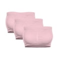 thumbnail image 1 of 3 Pack Women's Plus Size Strapless Bras for Women Seamless Bandeau Crop Tube Top Bra Strapless Padded Bralette, 1 of 7