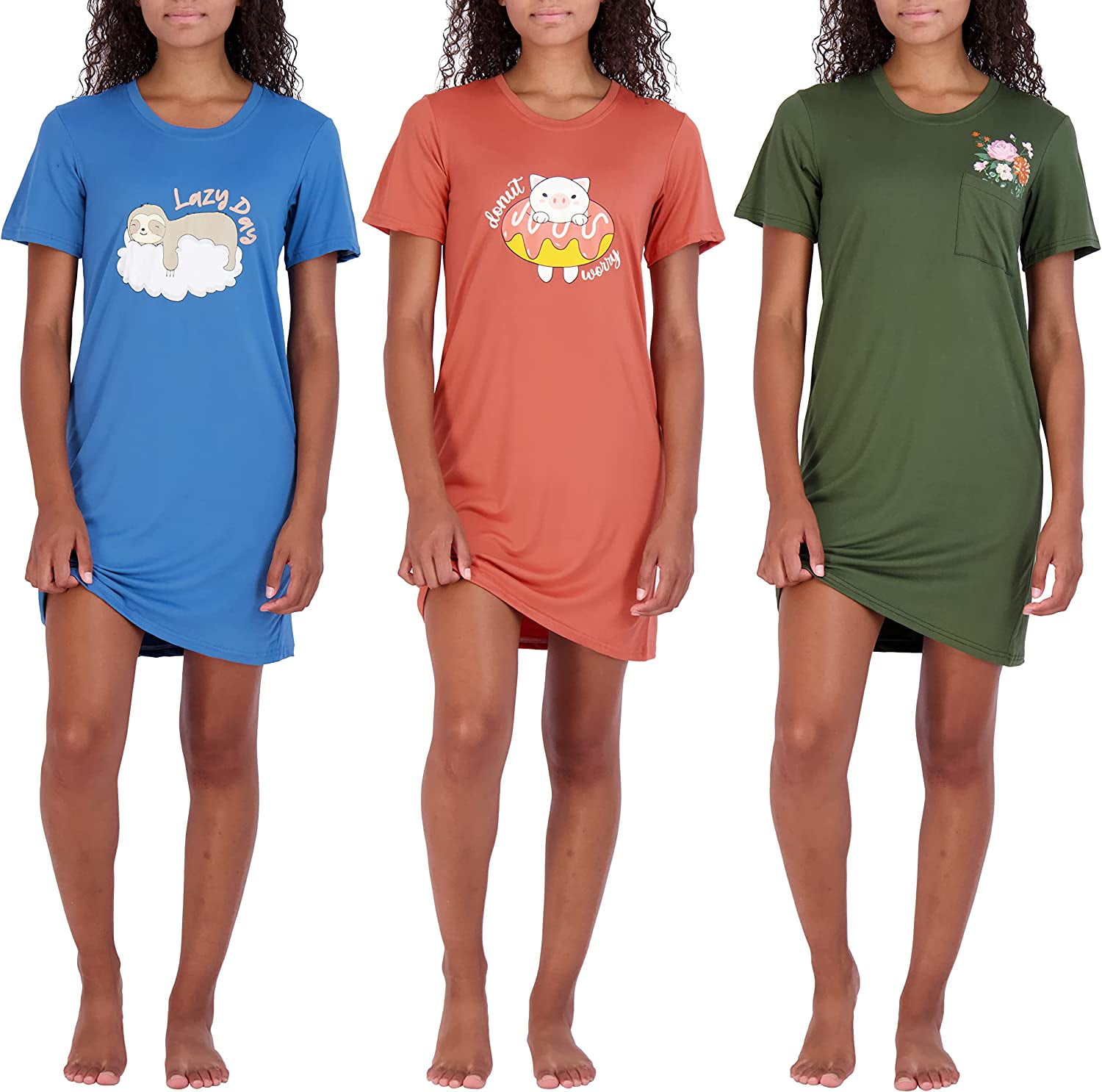 Womens night dress offer price Sleep All Day Printed main image 1