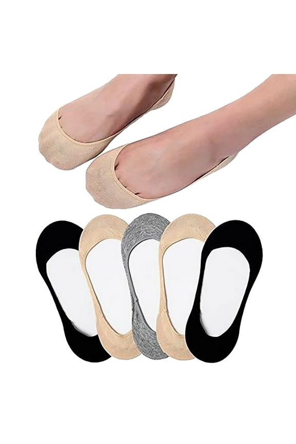 3-Pack Women's Ultra-Thin Anti-Slip Socks – Seamless Invisible Liner Socks for Ballet Flats & Casual Shoes Under 5$, Yubnlvae 3 Pairs of Women's Thin Solid Color Sports And , Clear, One Size