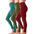 thumbnail image 1 of 3 Pack Women's Winter Fleece Lined Thermal Leggings Thick Brushed Full Length Warm Tights Pants, 1 of 7