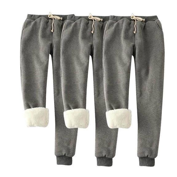 3 Pack Womens Baggy Fashion Sweatpants Casual Solid Color Large Size Loose Home Dark Gray Wicking Breathable Sweatpants S-5XL