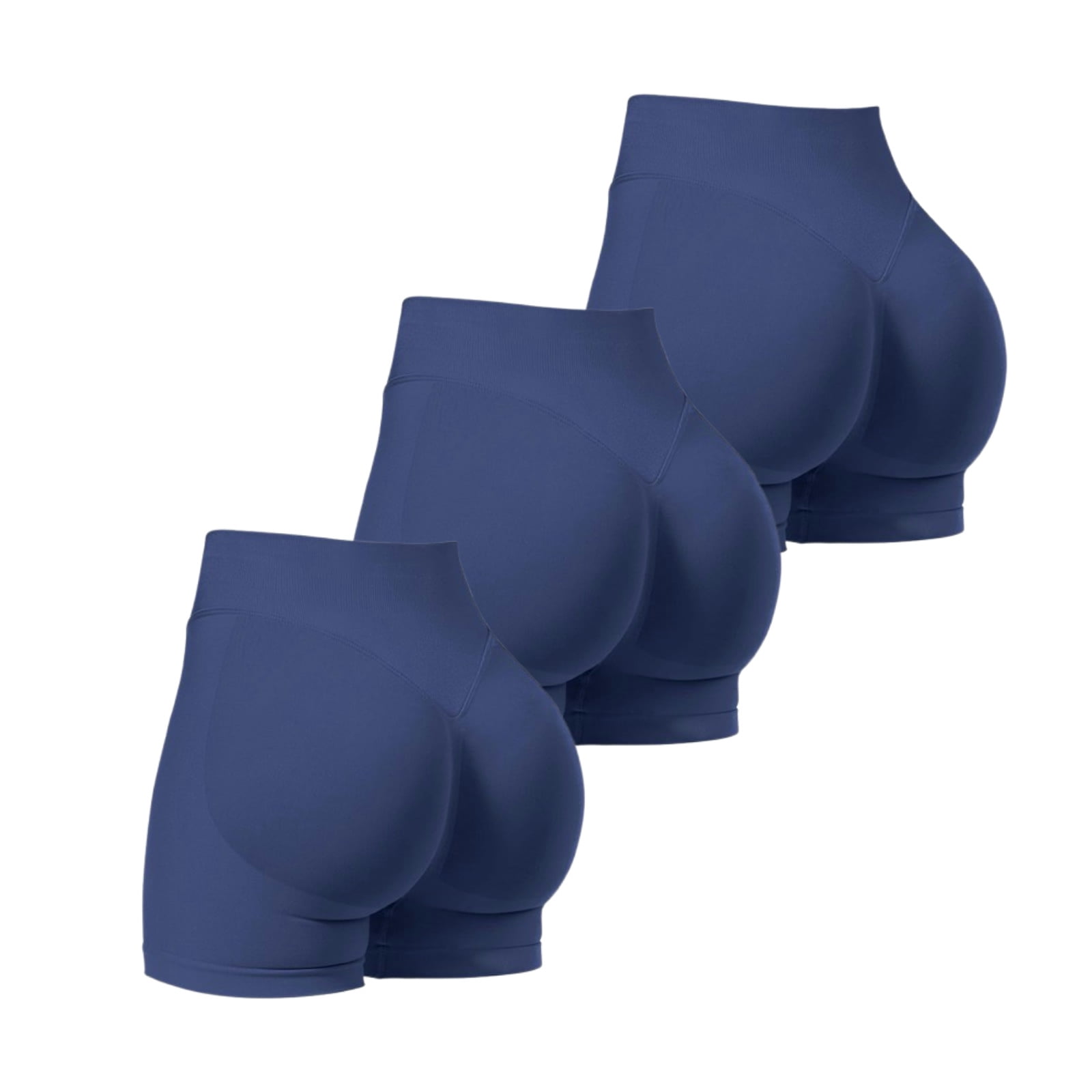 Custom Logo Compression Scrunch Butt Contour Shorts Seamless Butt