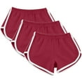 thumbnail image 1 of 3 Pack: Womens Cotton Yoga Dance Summer Shorts Cycling Hiking Shorts Dolphin Comfortable and Soft Fitness Shorts, 1 of 5