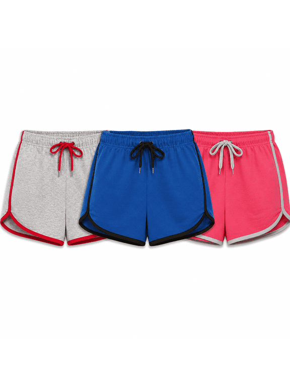 3 Pack: Womens Moisture-Wicking Ladies Hot Shorts - Ideal for Yoga, Running, and Everyday Wear