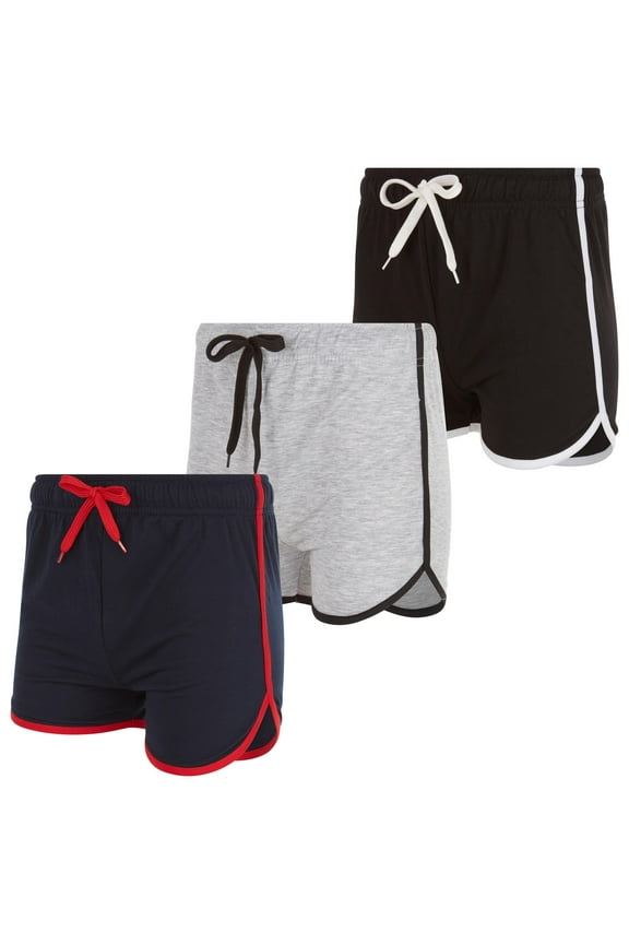 3 Pack: Womens Moisture-Wicking Ladies Hot Shorts - Ideal for Yoga, Running, and Everyday Wear