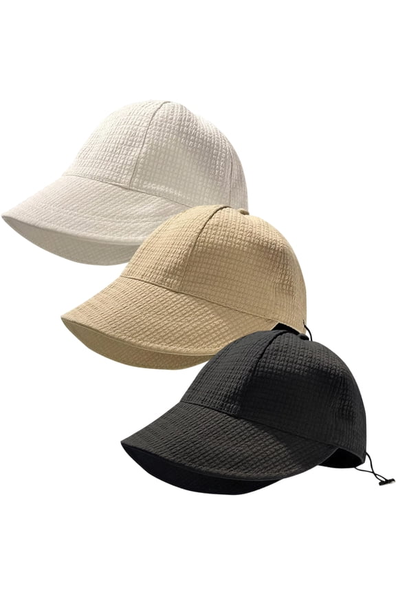3 Pack Womens Sun Hat Adjustable Wide Brim Visor UV Protection Hiking Fishing Hats Sun Cap