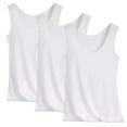 thumbnail image 1 of 3 Pack Womens Tank Tops Womens Loose Fit Casual Flowy Tank Tops Square Neck Trendy Sleeveless Summer Tops Sleeveless Camisole Tops 2026 Summer Basic Blouses White M, 1 of 3