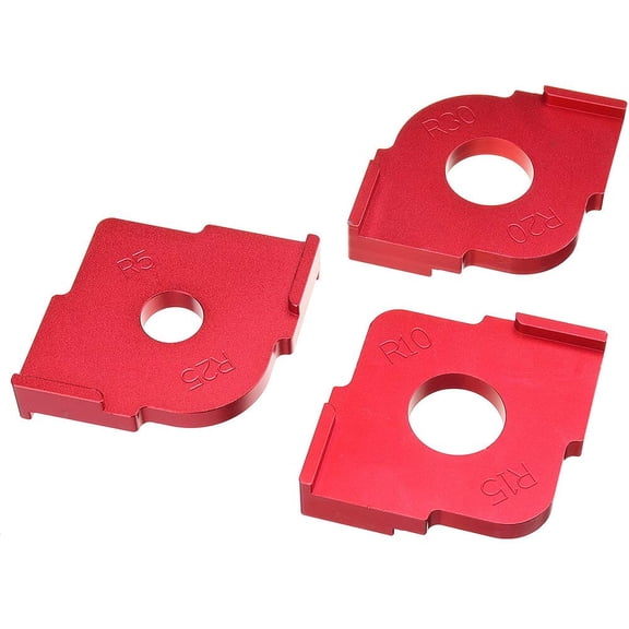 3 Pack Wood Panel Radius R5-R30 Quick-Jig Router Table Bits Jig Corner Template Woodworking Tool