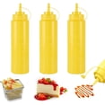 thumbnail image 1 of Sky Pro Plastic 24 oz Leak Proof Squeezable Condiment Dispensers, 3 Pack, 1 of 6