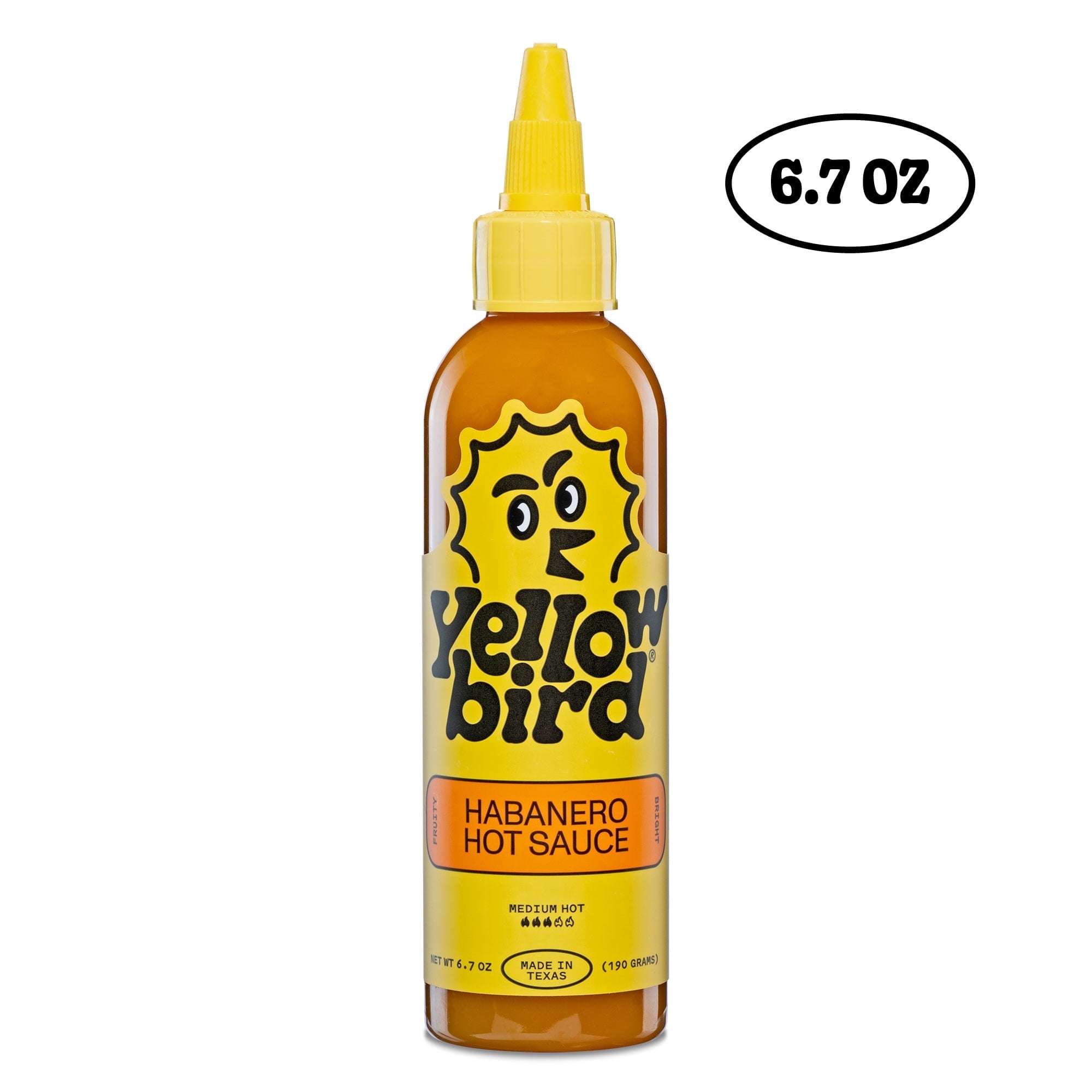 3 Pack- Yellowbird Habanero Hot Sauce, 6.7 oz