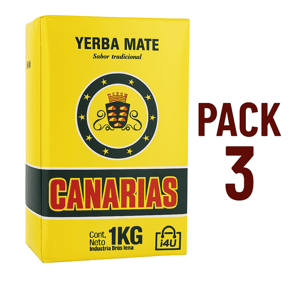 3-Pack Yerba Mate CANARIAS- Loose leaf-3 kg/ 6.6 LBS