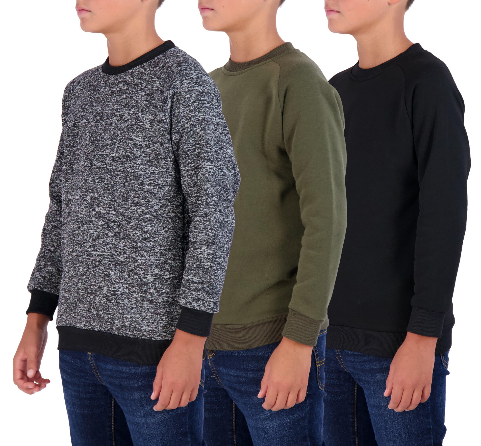 Fashion Loose Crewneck Cotton Pullover for Kids - SF3531