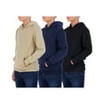thumbnail image 1 of 3 Pack: Youth Fleece Long Sleeve Soft Pullover Hoodie Sweatshirt - Boys & Girls, 1 of 5